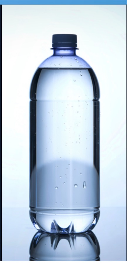 A bottle of water